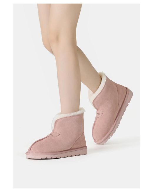 EverAu Australia Pink Owl Ankle Boots