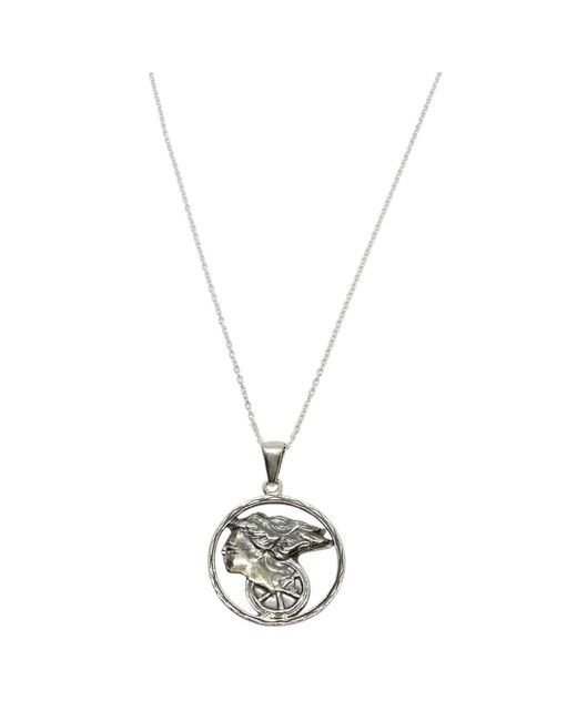 Tg-Jewellery by Tamara Gervasio Metallic Goddess Of Fortune Pendant Necklace – Sterling