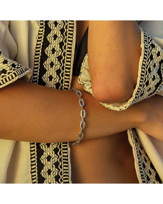 Mejoma Metallic Ancient Elegant Radiance Chunky Chain Bracelet