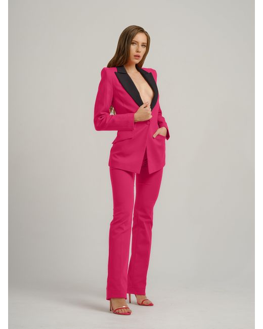 Tia Dorraine Pink Illusion Classic Tailored Suit