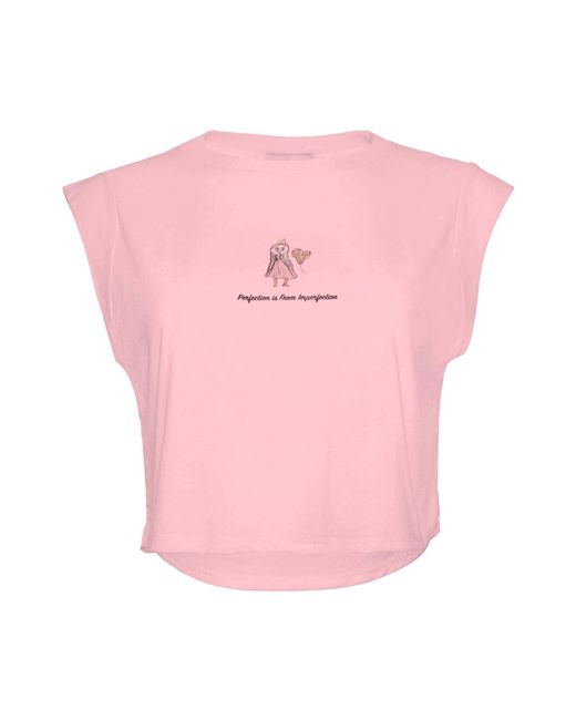ADIBA Pink The Emerald Princess Crop Top