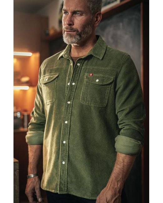 &SONS Trading Co Green Sunday Shirt Corduroy Army for men