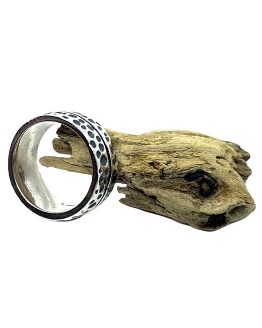 Tg-Jewellery by Tamara Gervasio Blue Effect Oxide Ring for men