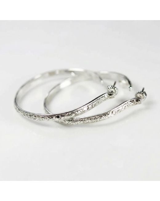 Melt'm Jewelry Metallic Large Oval Hoop Earrings