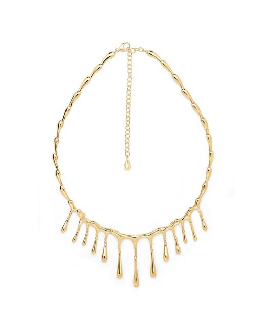 Lucy Quartermaine Metallic Short Multi Drop Necklace