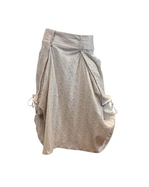 SNIDER Gray Neutrals Tiger Skirt