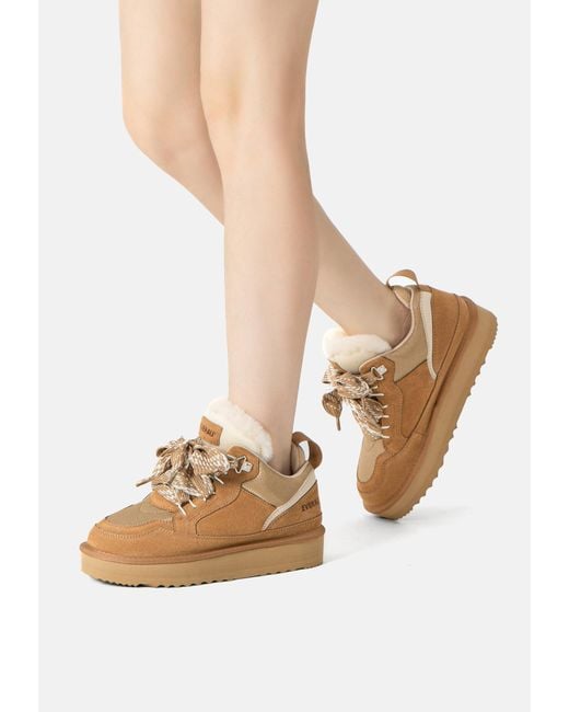 EverAu Australia Natural Marbled Lace Up Platform Boots