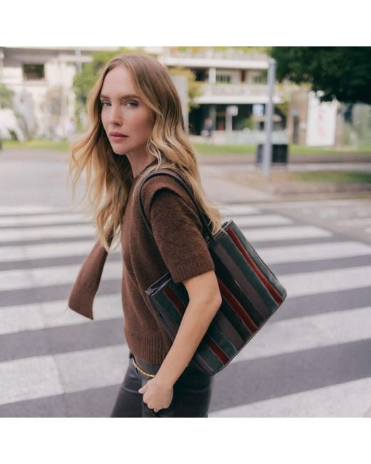Velvet Atelier Brown Betina Tote Bag