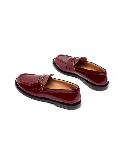 Naguisa Red Loafers