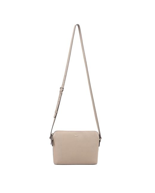 Paul Costelloe Natural Lenya Leather Crossbody Bag