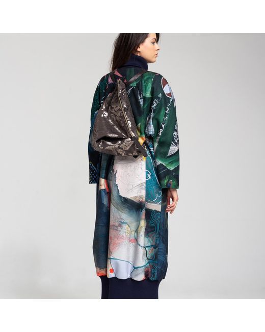 ARTISTA Blue Forest Maxi Coat
