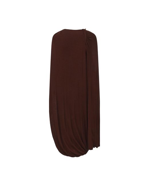 FRONT ROW SHOP Brown Opera Twisted Jersey Dress Cocoa