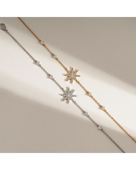 Diamonbliss Metallic Marilyn Monroe Hollywood Star Station Bracelet
