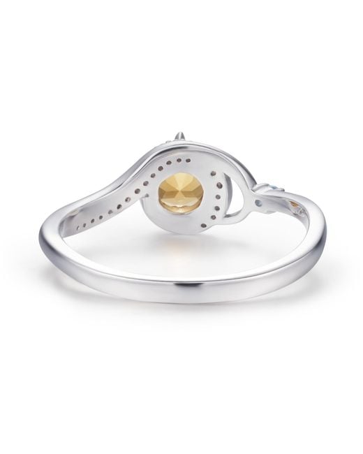 Azura Jewelry New York White Ring Of Air Vermeil