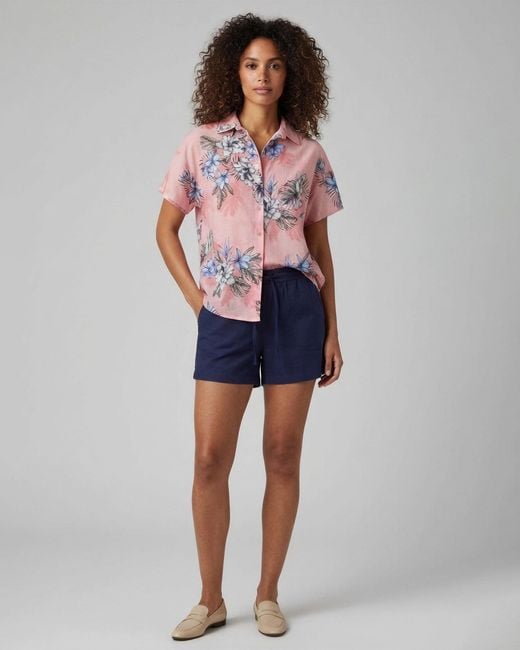 Lords of Harlech Blue Leanne Drawstring Short