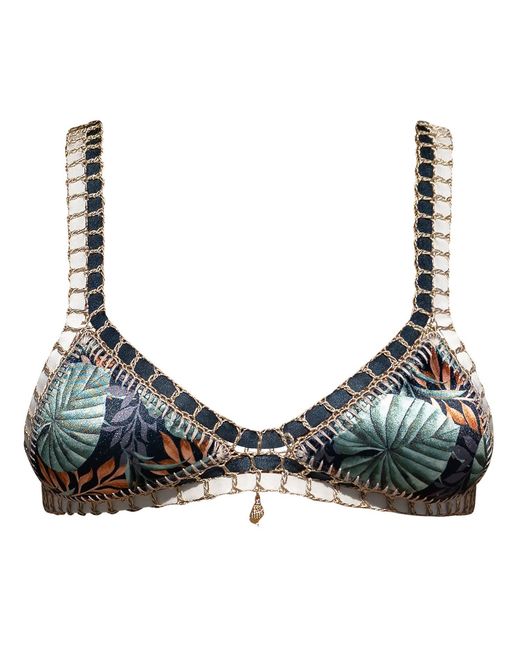 Luxsea Swimwear Green Belize Tropical Crochet Bikini Top