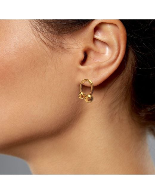 Jaredjamin Metallic Lucky Orbita Post Earrings