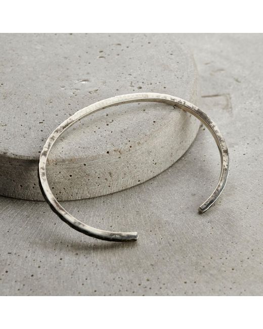 Posh Totty Designs Metallic S Molten Silver Cuff for men
