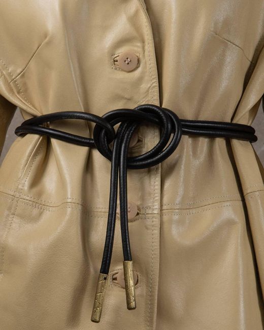 GYUNIA Black Nodo Belt Bronze