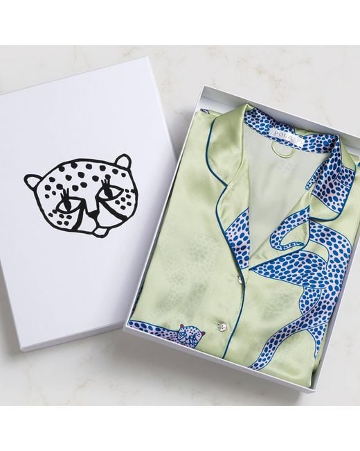 Piola Green Silk Pyjama Bottoms