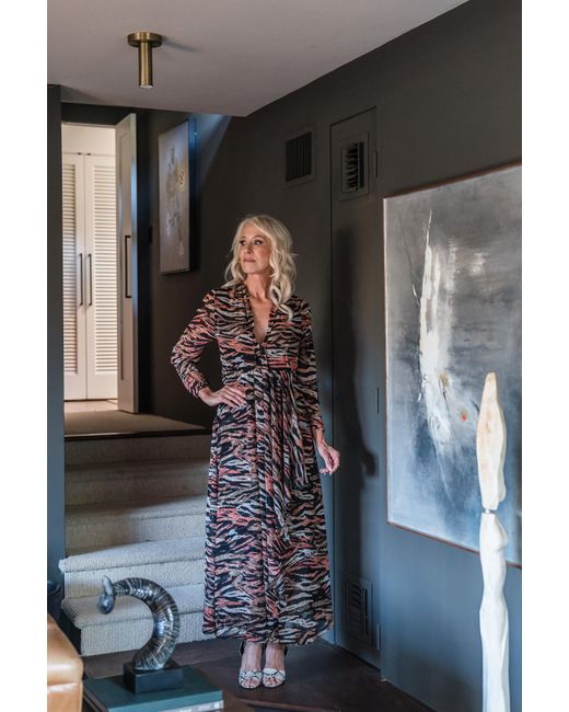 Jennafer Grace Brown Triana Tiger Minaret Dress