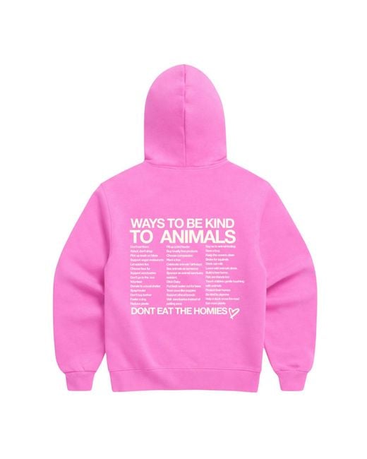 Dont Eat the Homies Blue Ways To Be Kind To Animals Hoodie