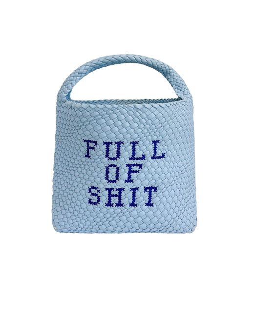 Lilly Loves Blue Bucket Embroidered Bag