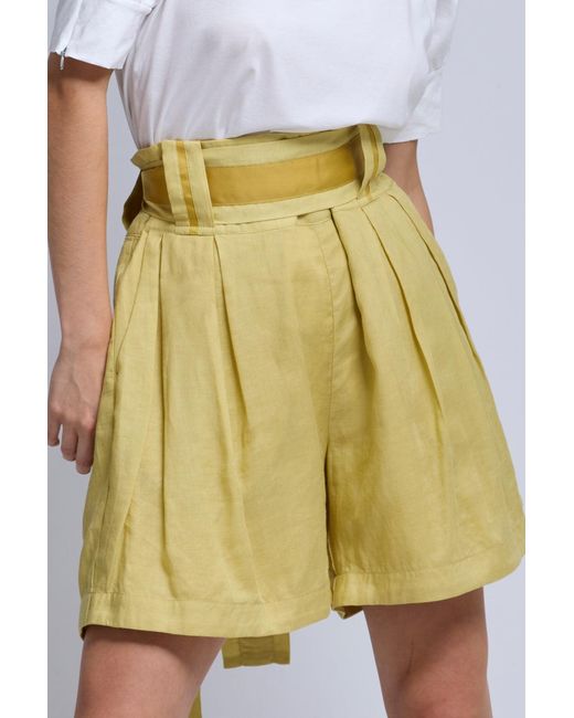 Dref Yellow Florence High Waisted Short