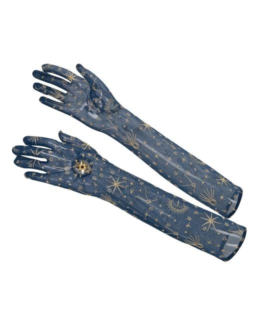 Empress Mimi Blue Celeste Long Gloves