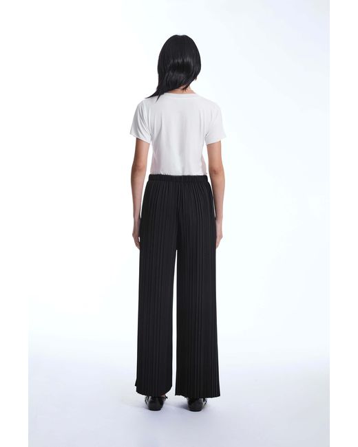 James Lakeland Black Pleated Trousers