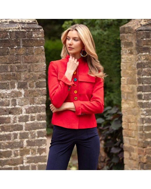Beatrice von Tresckow Red Tessie Cotton Jacket
