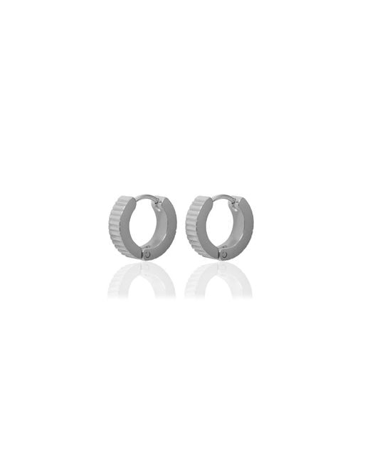 A Weathered Penny White Fleur Hoops