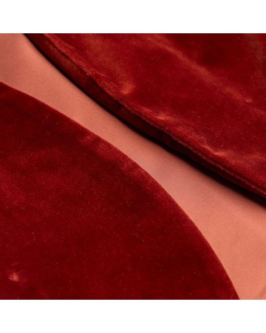 NUMBAT Red Eliza Velvet Bolero Coat - Wine