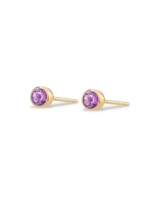 Maya Brenner Pink Birthstone Stud