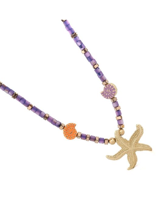Ebru Jewelry Metallic Spirit Of The Ocean Starfish Necklace