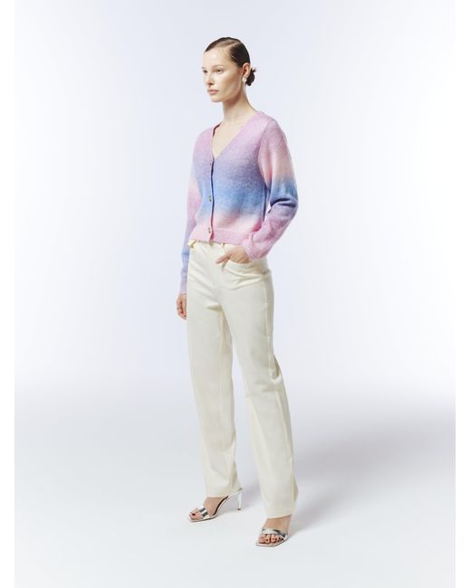 Sour Figs Purple Gradient Knit Button Cardigan