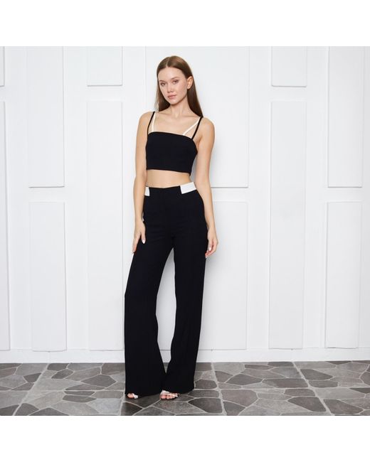 Ariana Bestepe Blue Caia Crop Top
