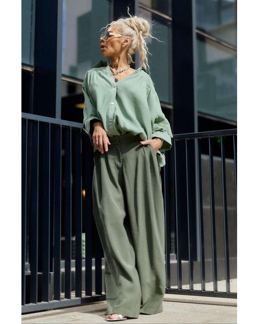 Clothes by Locker Room Green Oversized Shirt