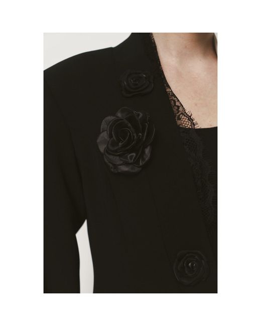 Roqaia Fashion House Black Yin & Yang Jacket