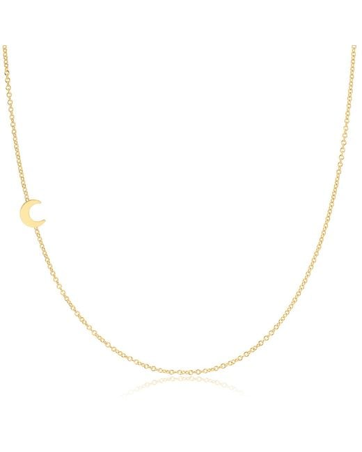 Maya Brenner Metallic 14K Asymmetrical Charm Necklace
