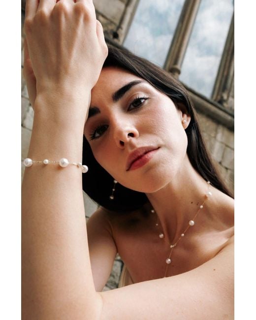 Lisa&Co. White Bracelet Organic Drip