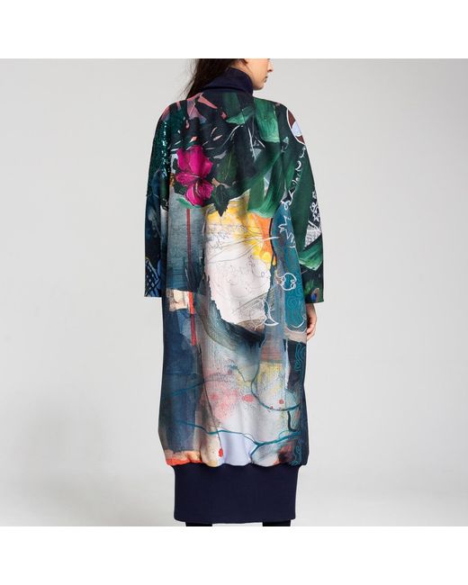 ARTISTA Blue Forest Maxi Coat