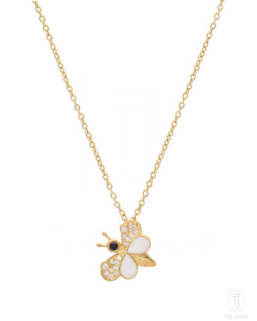 The Jewelz Metallic Flutter Muse Butterfly Pendant