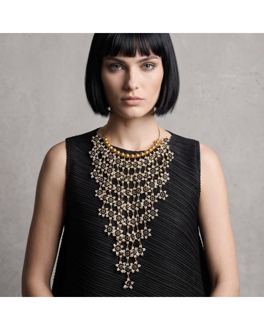 Iliana Arrazola Black Waterfall Blossom Necklaces, And
