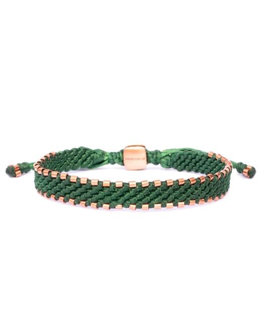 Harbour Uk Green Hampton Connection Copper Rope Bracelet for men