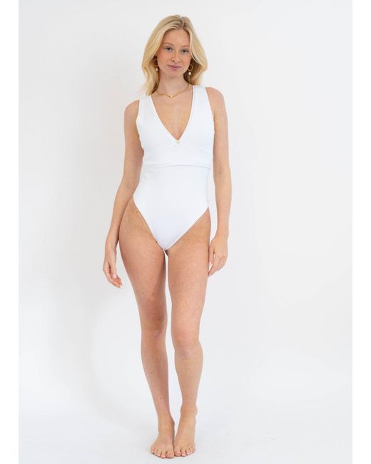 Leyla Maya Ltd White Beccah Swimsuit