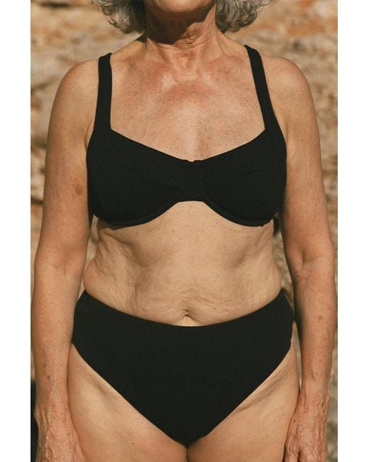 Aqva Swimwear Black Turqueta Bikini Top