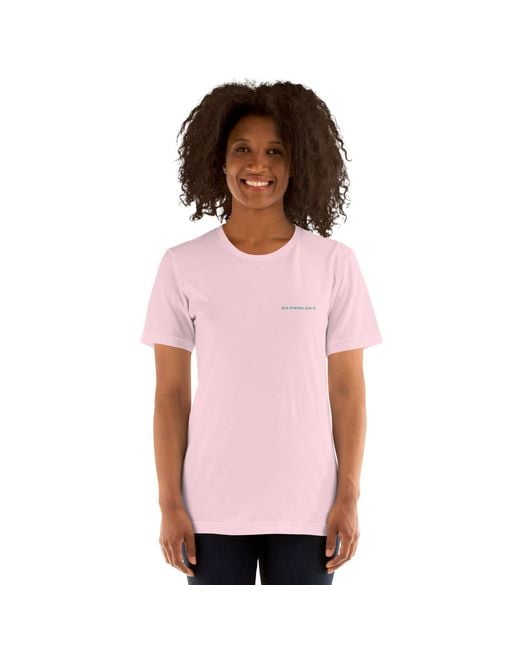 Anchor and Crew Pink Cotton Higher Grounds Postmark Organic Cotton T-Shirt