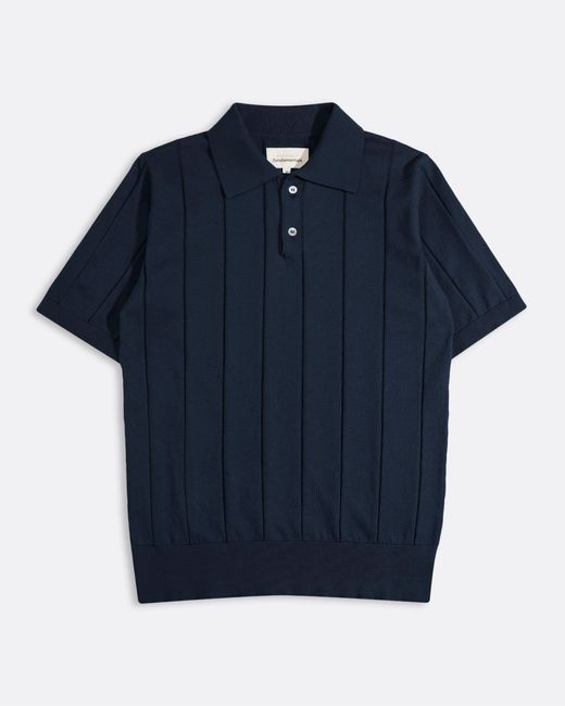 Far Afield Blue Jacobs Knit Polo for men