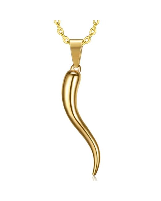Mickey's Girl Metallic Italian Horn Necklace